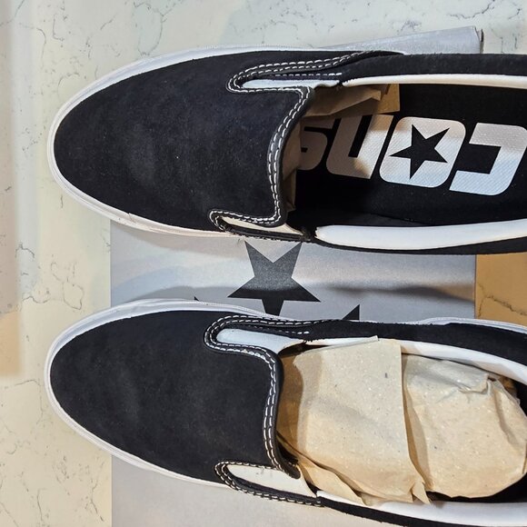 Converse Cons One Star CC Pro Suede Slip - Black/White [160545C] MENS SIZE 10 - Picture 6 of 13
